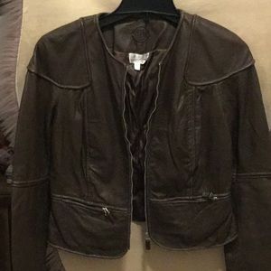 Dark Brown leather jacket